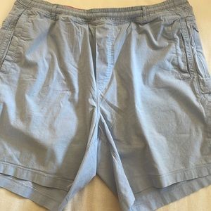 Fart Garfunkels Bird dogs men's light blue shorts, 7 inch inseam